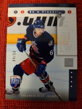 2005-06 Rick Nash  Upper Deck Be A Player 2nd Period #/50 Columbus nm/mt+