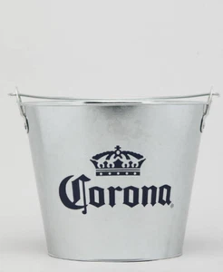 Brand New Corona Beer Promotional Metal Ice Bucket Mexican Handle - Picture 1 of 2