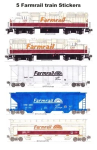 Farmrail Grain Train 5 magneti frigorifero 5 adesivi singoli Andy Fletcher - Foto 1 di 1