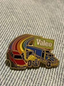 Pins Valeo métal Voiture Tracteur Camion - Vintage Retro Rainbow Lapel Pin - Bild 1 von 2