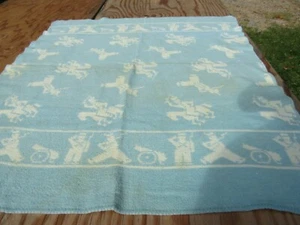 Vintage Babydecke Soldaten Design Babybett Größe 39 cm sq wendbar - Bild 1 von 19