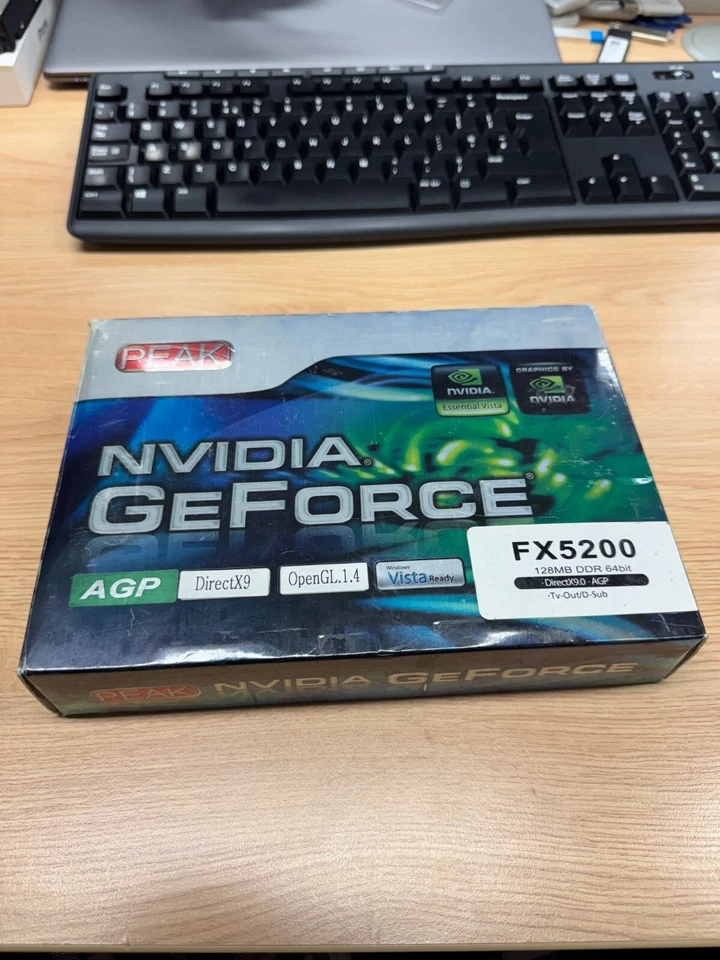 Nvidia Peak3D Graphic Driver 128mb FX5600/DDR 64bit FX5200 DirectX 9 AGP - Image 1 of 1