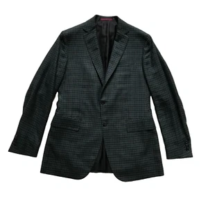 Sartoria Partenopea Napoli Sport Coat Jacket Mens 52 40 Green Blue Two Button - Picture 1 of 11