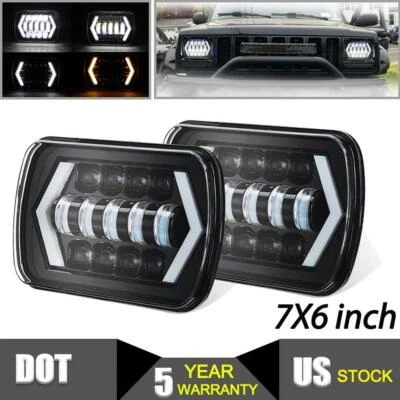 Par de luces giratorias LED 7X6 para Dodge W250 D350 Ram Dodge Ramcharger Foto 1 de 4