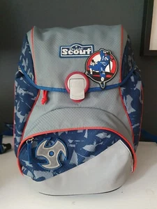Scout Alpha Schulranzen „Blue Ninja“ – leicht & ergonomisch, guter Zustand - Bild 1 von 8