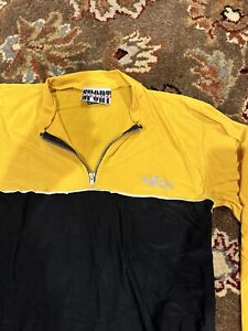 Verge Sport Mens Bicycling Long Sleeve Jersey size  Medium Yellow & Black
