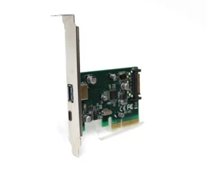 2-Port USB 3.1 + USB-C Controllerkarte SATA PCI Express x4   #313192 - Bild 1 von 3