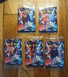 WWE WrestleMania 41 Las Vegas Card Pack Topps lote de 5 paquetes - Imagen 1 de 2