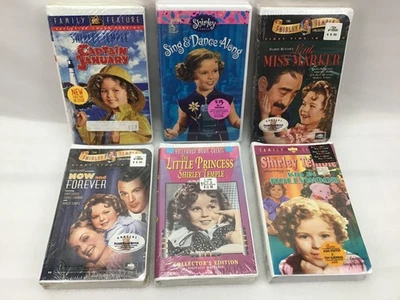 Lot 6 Shirley Temple Movies LITTLE PRINCESS MISS MARKLE ++ VHS Brand New SEALED Foto 1 de 4