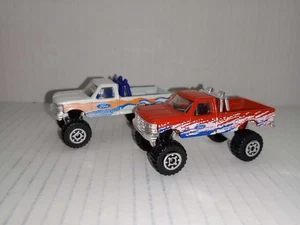 MATCHBOX # 53 WHITE FORD F-150 4X4 & RED lot of 2 - Picture 1 of 7
