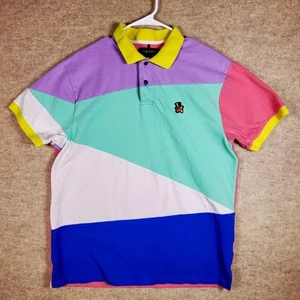 AKOO Hayti Poloshirt Herren Größe XL Fox Logo Golfshirt Pastell Colorblock - Bild 1 von 14