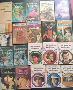 French Novels Lot of 20 Books Fiction Family Sagas Romance Mogador - Picture 1 of 2