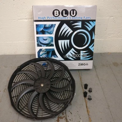 Oldsmobile Toronado 1987 16 pulgadas Super Duty ventilador de radiador refrigeración aérea 12 V Foto 1 de 4