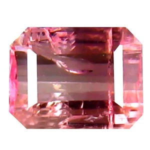 Piedra preciosa de turmalina bicolor brasileña octágono (5 x 4 mm) de 0,39 quilates muy buena - Imagen 1 de 1