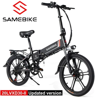 Samebike 20 Zoll Elektrofahrrad 20LVXD30 250W E-Bike Klappbar Pedelec 10,4A 80KM - Bild 1 von 4