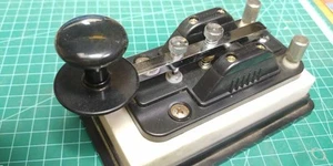 Hi-Mound Telegraph Key HK-909 Manual Morse Code Key Japan Vintage E187 - Zdjęcie 1 z 6