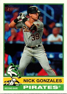 Nick Gonzales #425 - - 2025 Topps Heritage - Pittsburgh Pirates - Picture 1 of 2