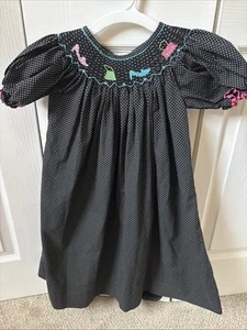 Smocked Black And White Dress What Shoes And Purse - Picture 1 of 1