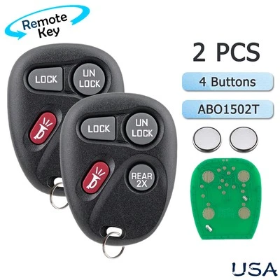 2 Para 1996 1997 1998 1999 2000 2001 2002 Pontiac Firebird Coche Mando a Distancia Llavero 4B Foto 1 de 4