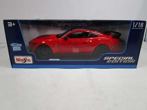 Maisto 1/18 Special Edition rot 2020 Ford Mustang Shelby GT500 NEU - Bild 1 von 6