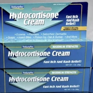 (2x) Hydrocortisone Cooling Cream Max Strength 1%, Fast Itch/Rash Relief 1oz F/S - Picture 1 of 6