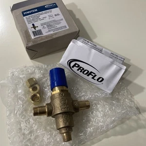 PROFLO PFMVTS38 3/8" Thermostatic Mixing Valve - Single Outlets - Brass - Picture 1 of 4