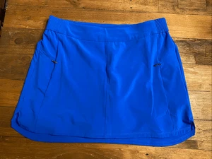 Columbia Medium Blue skirt skort PFG active wear zipper pockets - Picture 1 of 5