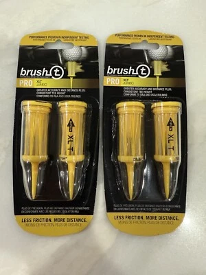 Brush-T Pro XLT Jumbo Friction Reducing Bristle Golf Tee 2-2 packs 4 Total - Image 1 of 3