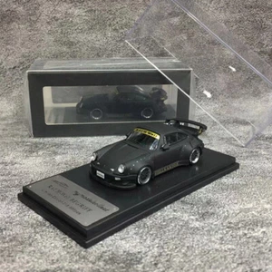 MC 1:64 Model Car Porsche RWB 930 Alloy Die-Cast Sport Vehicle Matt Black - Picture 1 of 8