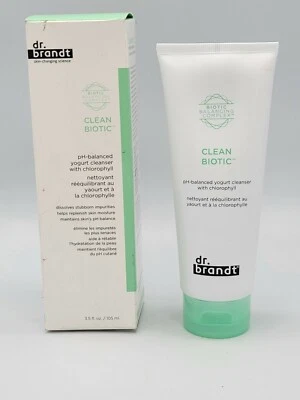 Limpiador de yogur equilibrado Dr Brandt Clean Biotic Ph 3,5 oz sellado  Foto 1 de 3