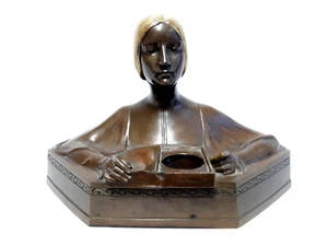 Gustav Adolf Bredow Jugendstilbüste Bronze 1902 - Bild 1 von 9