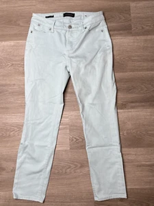 TALBOTS FLAWLESS Slim Ankle Jeans Women's 4 P -Petite Mint Green - Picture 1 of 11
