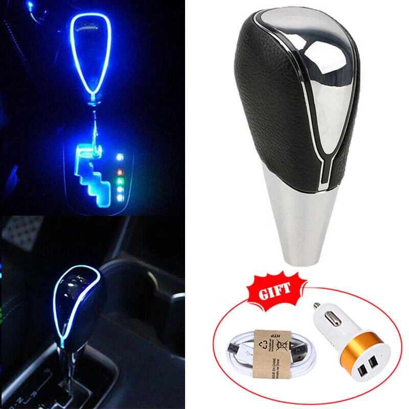 Out Blue Car Auto Gear Shift Knob LED Light Touch Activated Sensor For NISSAN - Image 1 of 4