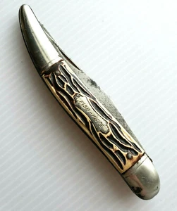 Vintage Fish-Knife by Colonial Prov. USA 1920-30s Folding Pocket Blade Knife Br - Picture 1 of 12