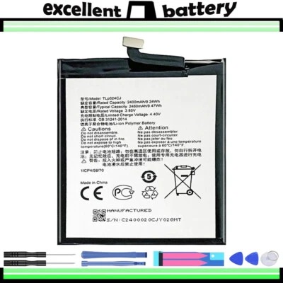 Battery for Optus X Sleek Alcatel 5080Q TLp024C1 Free Shipping - Image 1 of 4