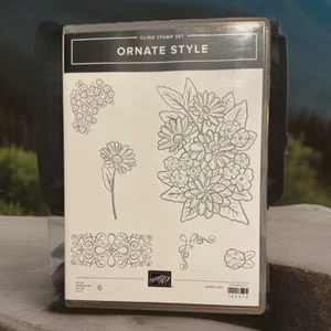 Stampin Up! “Estilo ornamentado” 152572, Juego de 6, flores y esquinas florales, borde... - Imagen 1 de 4