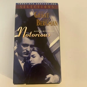 Notorious,  Cary Grant, Ingrid  Bergman   VHS Movie  - Picture 1 of 3