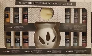 12 Months Of The Year Oil Warmer Gift Set NEW (Distressed Box) - Picture 1 of 10