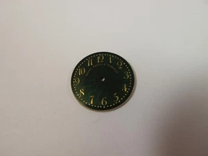 BAILEY BANKS BIDDLE GREEN SWIRL PORCELAIN SNAP ON POCKET WATCH DIAL - Picture 1 of 6