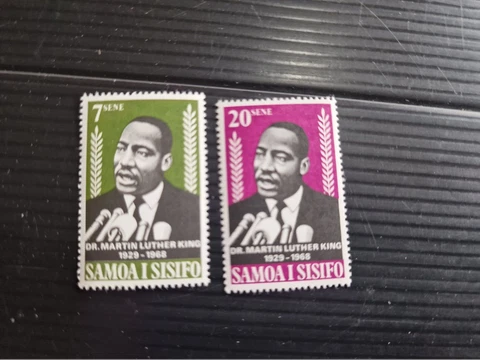 SAMOA 1968 SG 313-314 MARTIN LUTHER KING MNH Cover