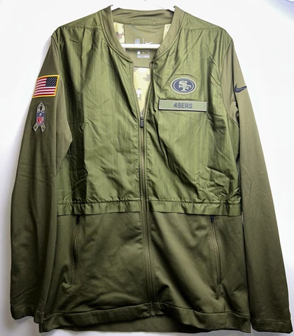 nike san francisco 49ers salute to service Hybrid Jacket Full Zip Cover