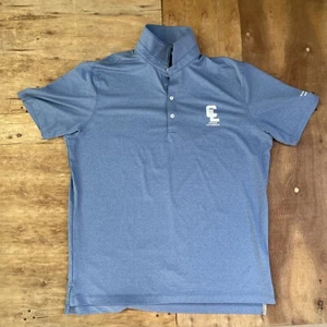 Johnnie O Golf Poloshirt Herren Large blau creme lutherisch Performance Activewear - Bild 1 von 15