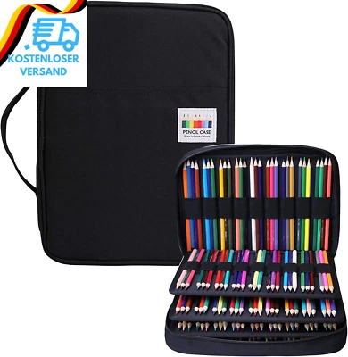 BOMKEE Federmäppchen Mit 220 Fächern, Tragbar Buntstifte Organizer, Wasserdicht