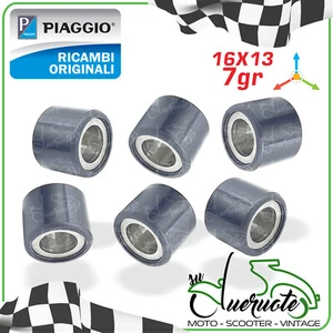 RULLI VARIATORE KIT SERIE NERI ZIP 50 SP NRG RST MC2 1996-2000 PIAGGIO ORIGINALE - Foto 1 di 1