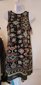 Xhilaration Strickkleid gefüttert bunt oben offen hinten mit Bindebändern Gr. M - Bild 1 von 10