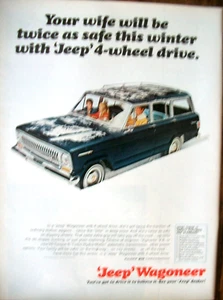 Pubblicità auto Jeep Wagoneer 1966 grande colore mag - Foto 1 di 1