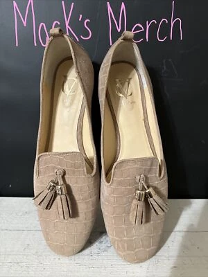 Mocasines para mujer Vince Camuto Nancy de gamuza con borlas beige talla 8,5 Foto 1 de 4