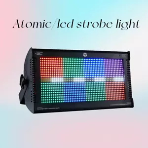 DMX512 Atomic Strobe Light Led 1000W RGB +W 3in1 DJ Disco Stage Flash Light - Picture 1 of 7