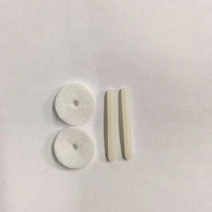 SPOOL PIN PLASTIC (2) 172007 & FELT (2) SINGER SEWING MACHINE 401A WHITE FELTS - Picture 1 of 1