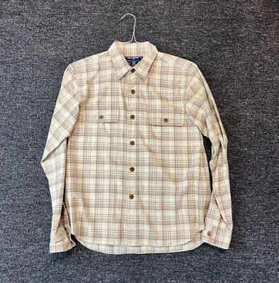 Polo Sport Ralph Lauren Botón Abajo LG Marrón Cuadros Algodón/Lana Franela Foto 1 de 4